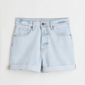 H&M Mom Ultra High Denim Shorts